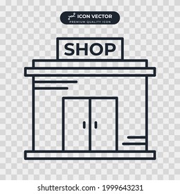 store or marketplace icon symbol template for graphic and web design collection logo vector illustration