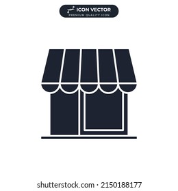 store marketplace icon symbol template for graphic and web design collection logo vector illustration