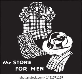 The Store For Men 4 - Retro Ad Art Banner