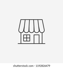 Store Modern Simple Vector Icon