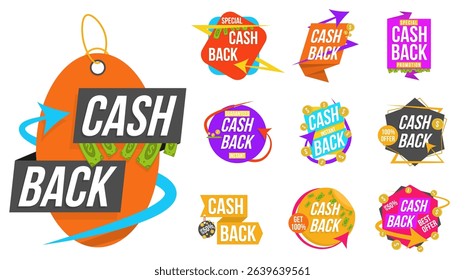 Store offer cash back guarantee sale symbol percent reward bank business finance market promotion buy save banner isolated icon commerce illustration gift purchase return

