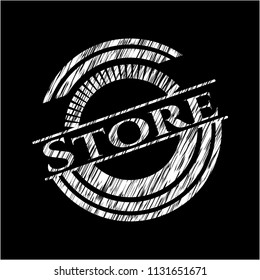 Store on chalkboard