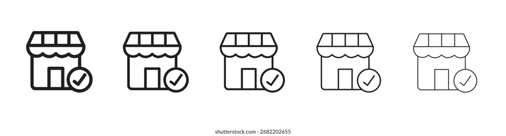 Store open icon vector illustration isolated