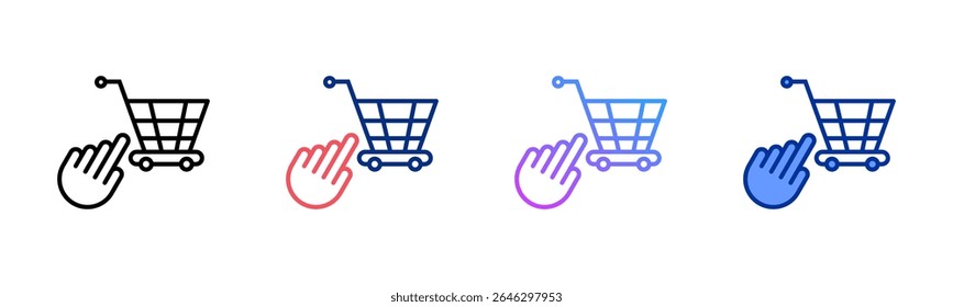 Coleção de vários estilos da folha de ícone Opções de Armazenamento