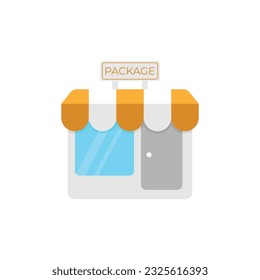 Store And Package Icon Vector Design.