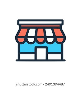 store point business logo vector illustration template design