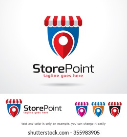 Store Point Logo Template Design Vector 