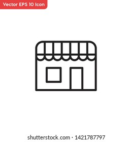 Store promotions, shop symbol vector icon