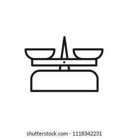 store scales vector icon