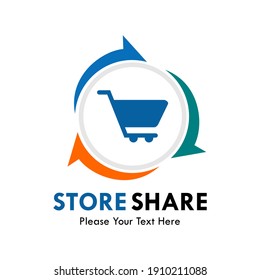Store share logo template illustration