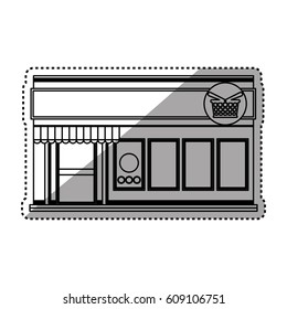 Store shop building icon vector illustration graphic design