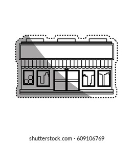 Store shop building icon vector illustration graphic design