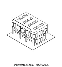 Store shop building icon vector illustration graphic design