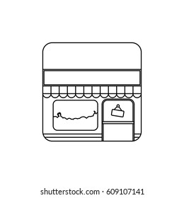 Store shop building icon vector illustration graphic design