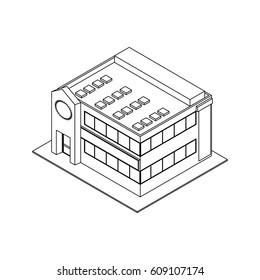 Store shop building icon vector illustration graphic design