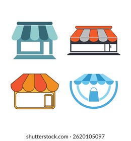 Store Shop Busness Logo Template Illustration Icon design