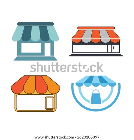 Store Shop Busness Logo Template Illustration Icon design