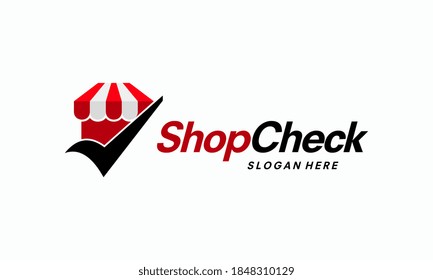 Vector del logotipo de la marca de tienda, plantilla del logotipo de la tienda segura