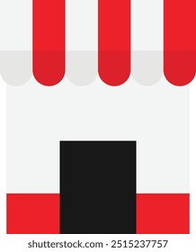 Tienda Tienda Ecommerce Icono Vector Ilustración plana