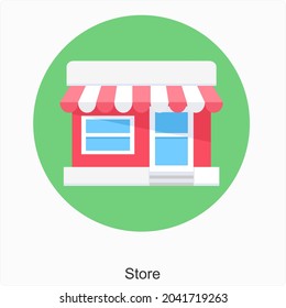 Konzept des Shop- oder Shop-Symbols