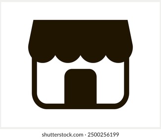 Store shop icon isolated Vector stock illustration