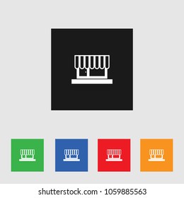 Store, shop Icon, Stock Vector Illustration, EPS10.