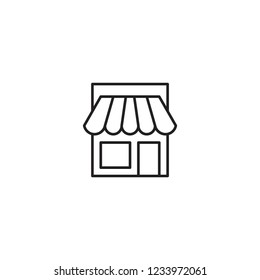 Store, shop icon vector