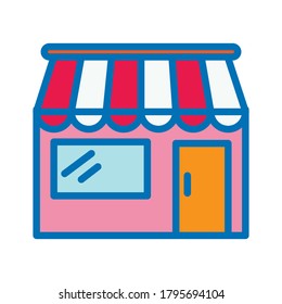 Store shopping icon vector design template