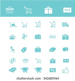 store, shopping, retail, sales  icons, signs vector concept set for infographics, mobile, website, application
