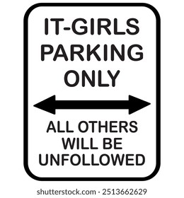 Store Signs Victorian Frame Window Cling Customer Parking Only