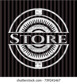 Store silver shiny emblem