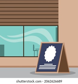 store small business facade with signboard