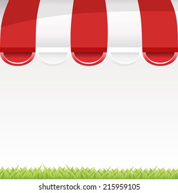 Store striped awning background