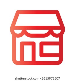 store with style gradient icon