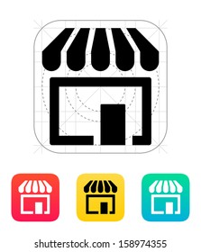 Store, supermarket  icon. Vector illustration.