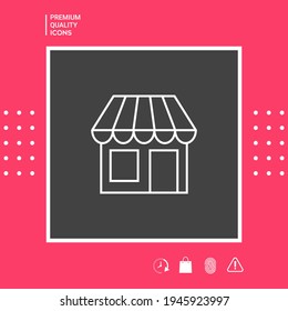 Store symbol icon, elements for your design