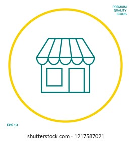 Store symbol icon. Graphic elements for your design