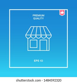 Store symbol icon. Graphic elements for your design