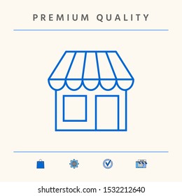 Store symbol icon. Graphic elements for your design