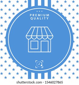Store symbol icon. Graphic elements for your design
