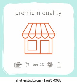 Store symbol icon. Graphic elements for your design