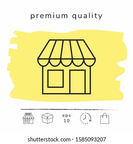 Store symbol icon. Graphic elements for your design