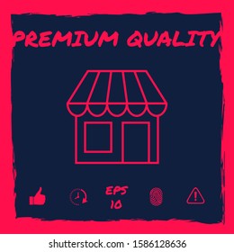 Store symbol icon. Graphic elements for your design
