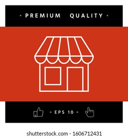 Store symbol icon. Graphic elements for your design