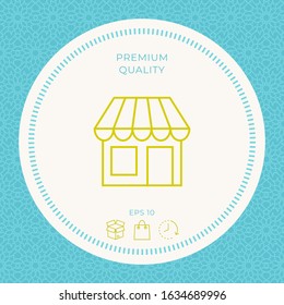 Store symbol icon. Graphic elements for your design