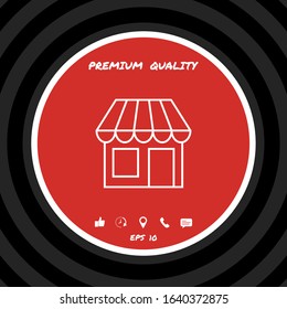 Store symbol icon. Graphic elements for your design