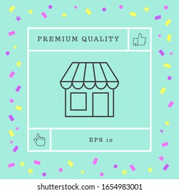 Store symbol icon. Graphic elements for your design