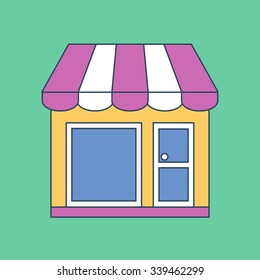 Store symbol. Shop sign. Vector illustration