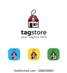 store tag discount logo