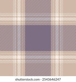 Armazene tecido de textura têxtil, vetor trançado sem emenda calmo. Padrão de piso verificar tartan de fundo na paleta de cores claras e pastel.